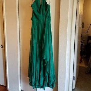BCBG Maxazaria Dress Green/ Blue Halter- STUNNING!